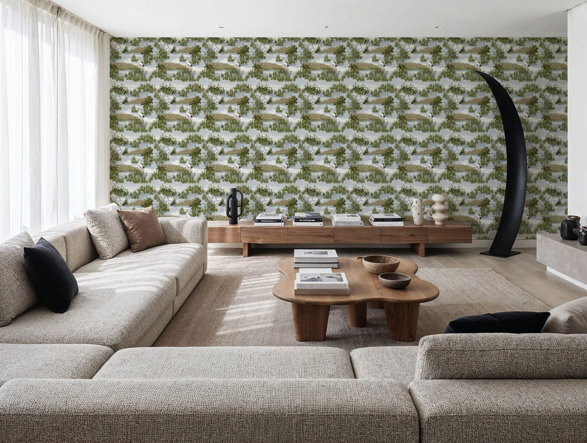 Heron Lake Mural Wallpaper - room preview 02