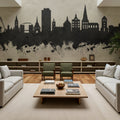 Rostock Germnay Skyline Concrete Mural Wallpaper - room preview 02
