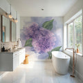 Dimensional Hydrangea II Mural Wallpaper - room preview 02