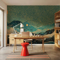 Curly Mountain Mural Wallpaper - room preview 02
