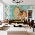 Shell Tiles II Mural Wallpaper - room preview 02