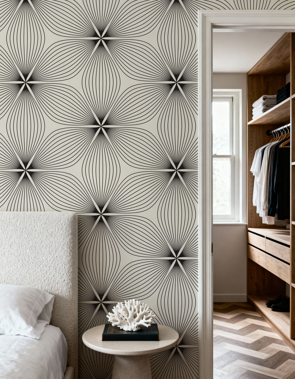 Deco Bloom Mural Wallpaper - room preview 02