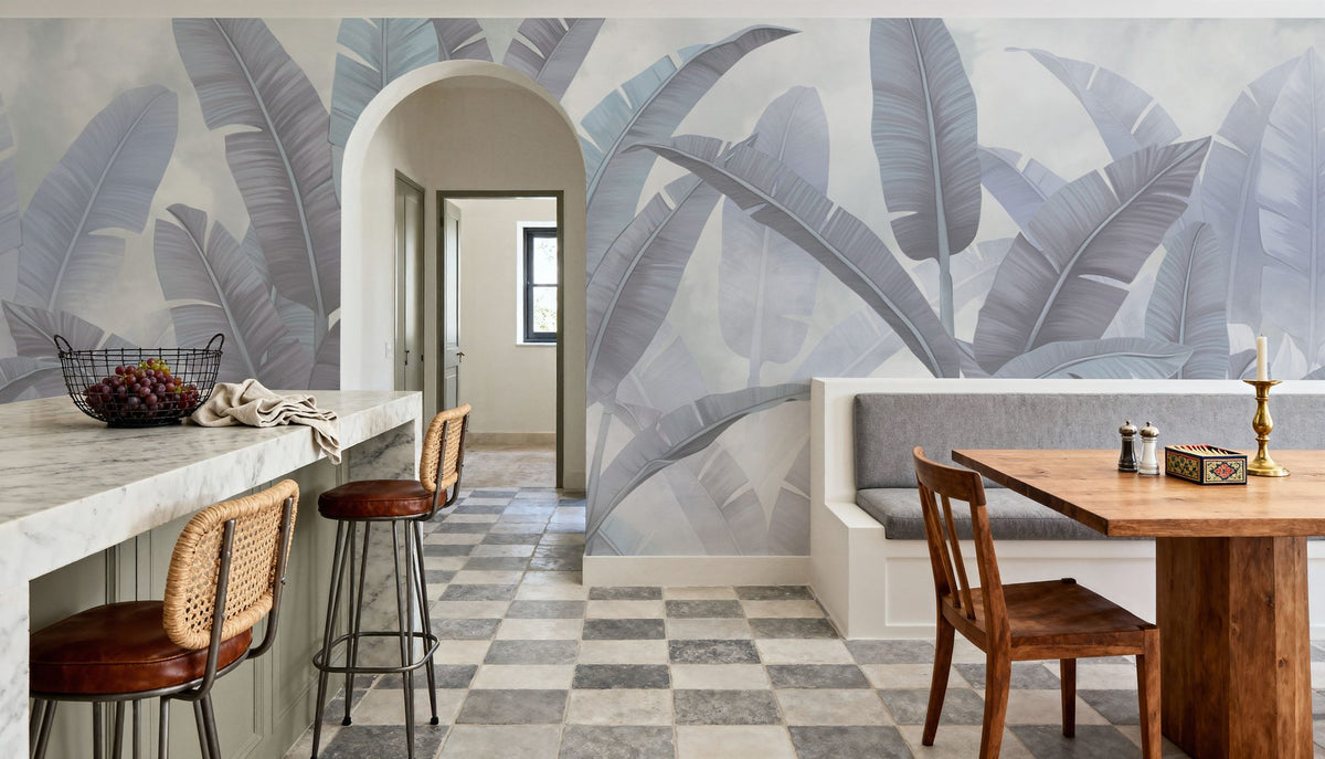 Banana Palms, Stone Mural Wallpaper - room preview 02
