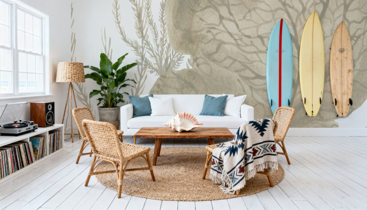 Coastal Reef VII Mural Wallpaper - room preview 02