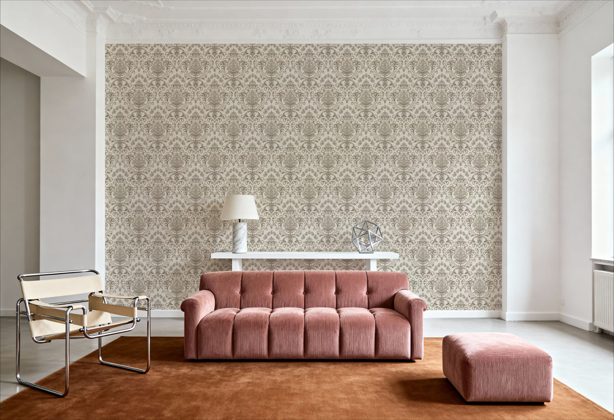 Ludovici Pattern, Bone Mural Wallpaper - room preview 02