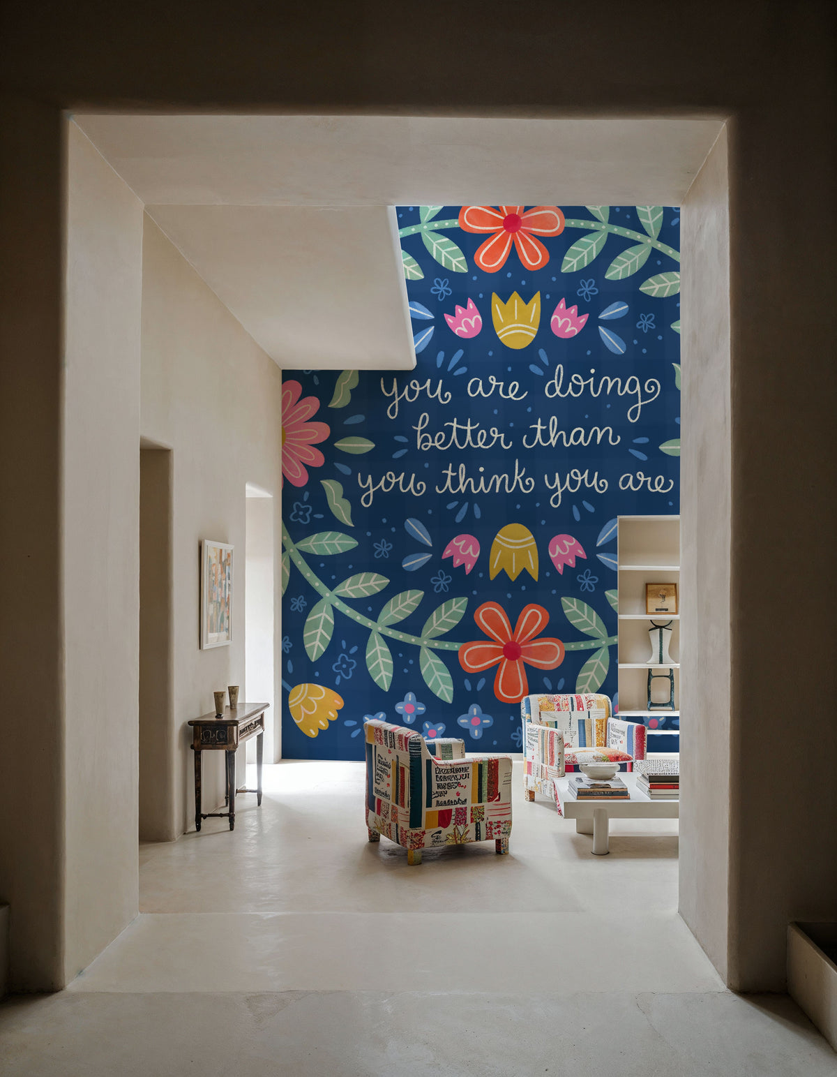 Bloom Bright IV Mural Wallpaper - room preview 02