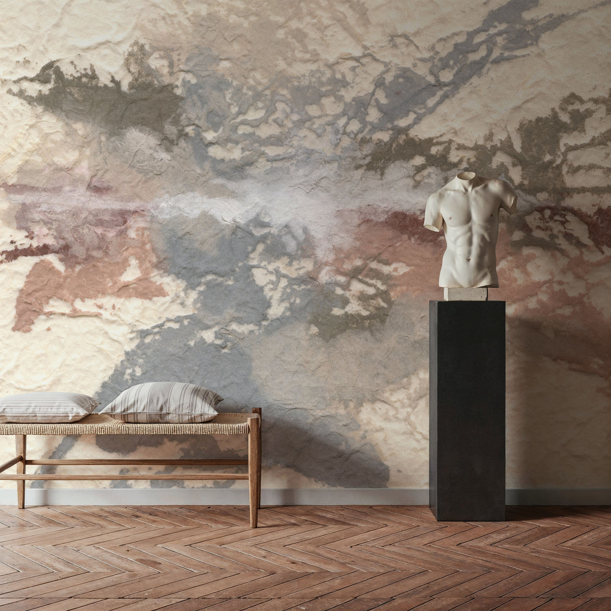 Tactile Simplicity I Mural Wallpaper - room preview 02