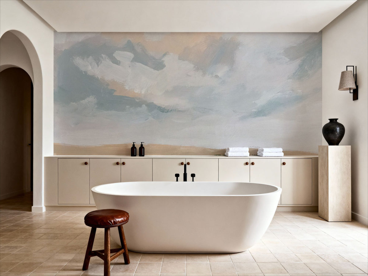 Treeline Horizon Mural Wallpaper - room preview 02