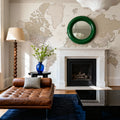 World Map Cities - Louie Mural Wallpaper - room preview 02