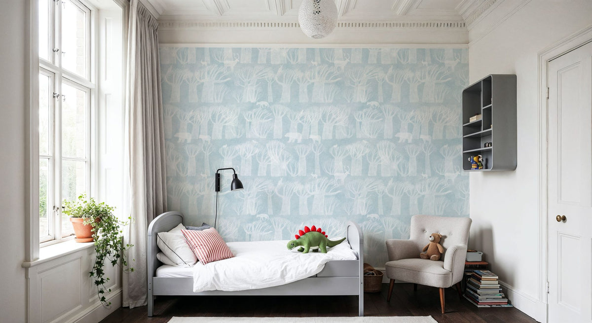Winter Forest Mural Wallpaper - room preview 02