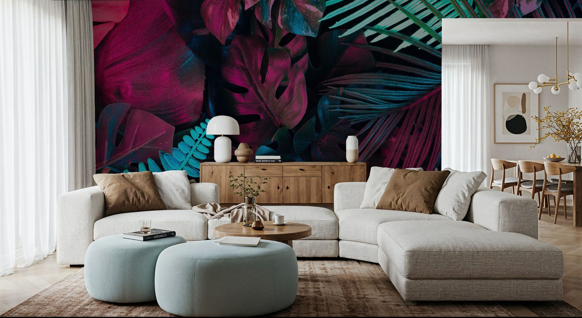 Savage Jungle Mural Wallpaper - room preview 02