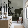 Morning Meadow Horses II Mural Wallpaper - room preview 02