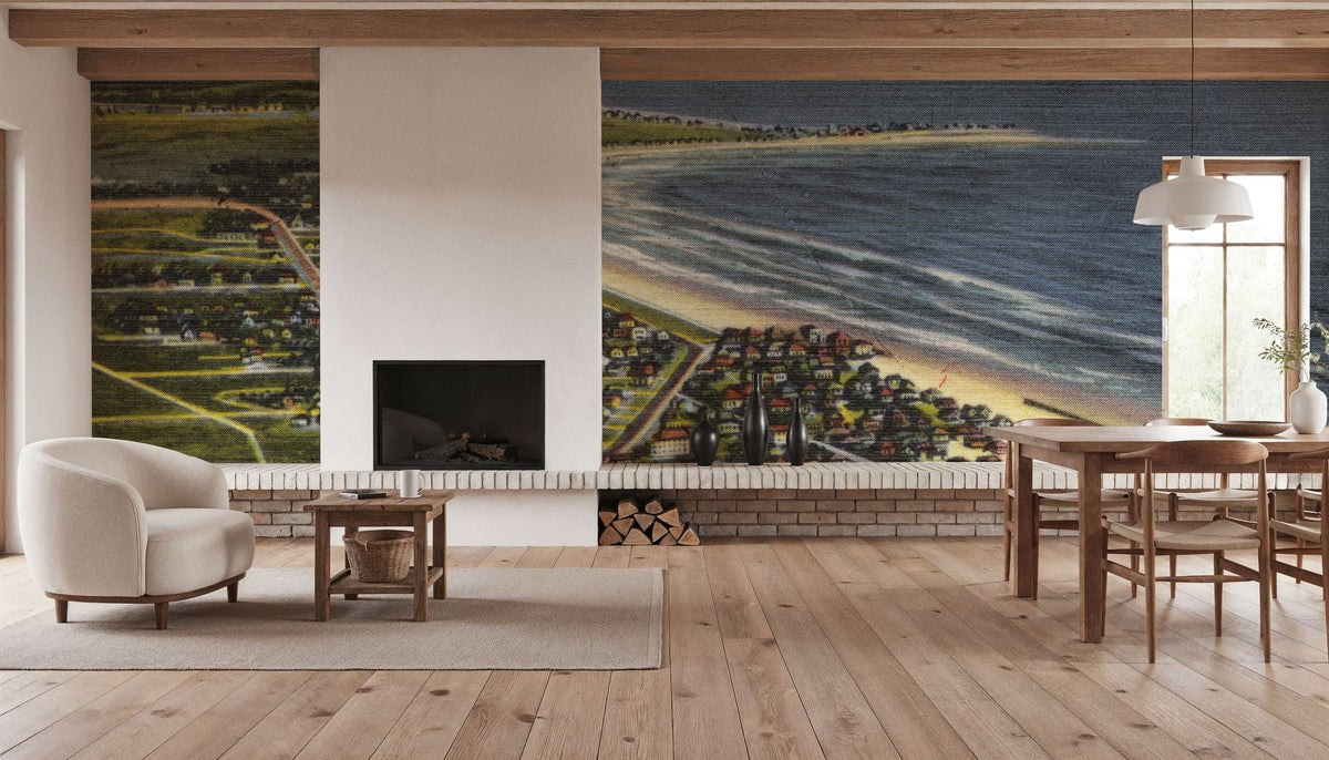 Greetings From the Beach Mural Wallpaper - room preview 02