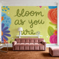 Bloom As You Are Mural Wallpaper - room preview 02