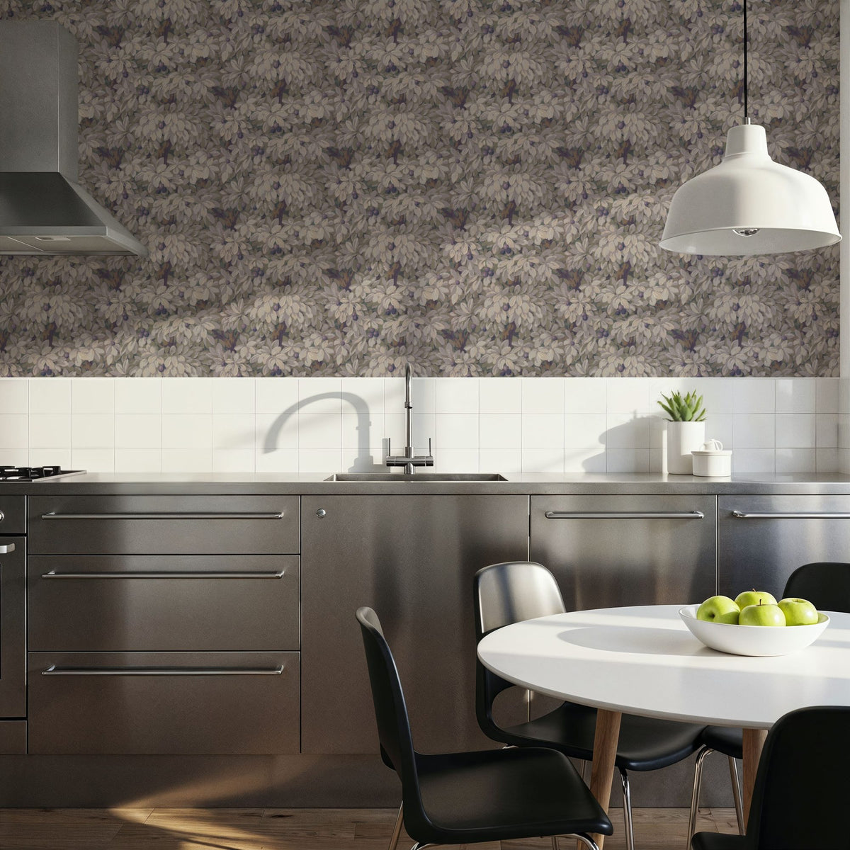 Fruit Tree Bower, Purple Mural Wallpaper - room preview 02