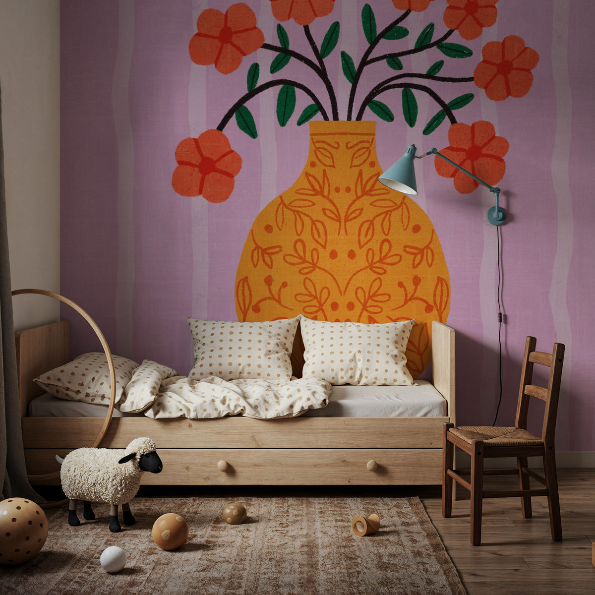 Still Blooms III Mural Wallpaper - room preview 02