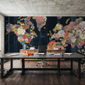 Botanical Floral Map Mural Wallpaper - room preview 02