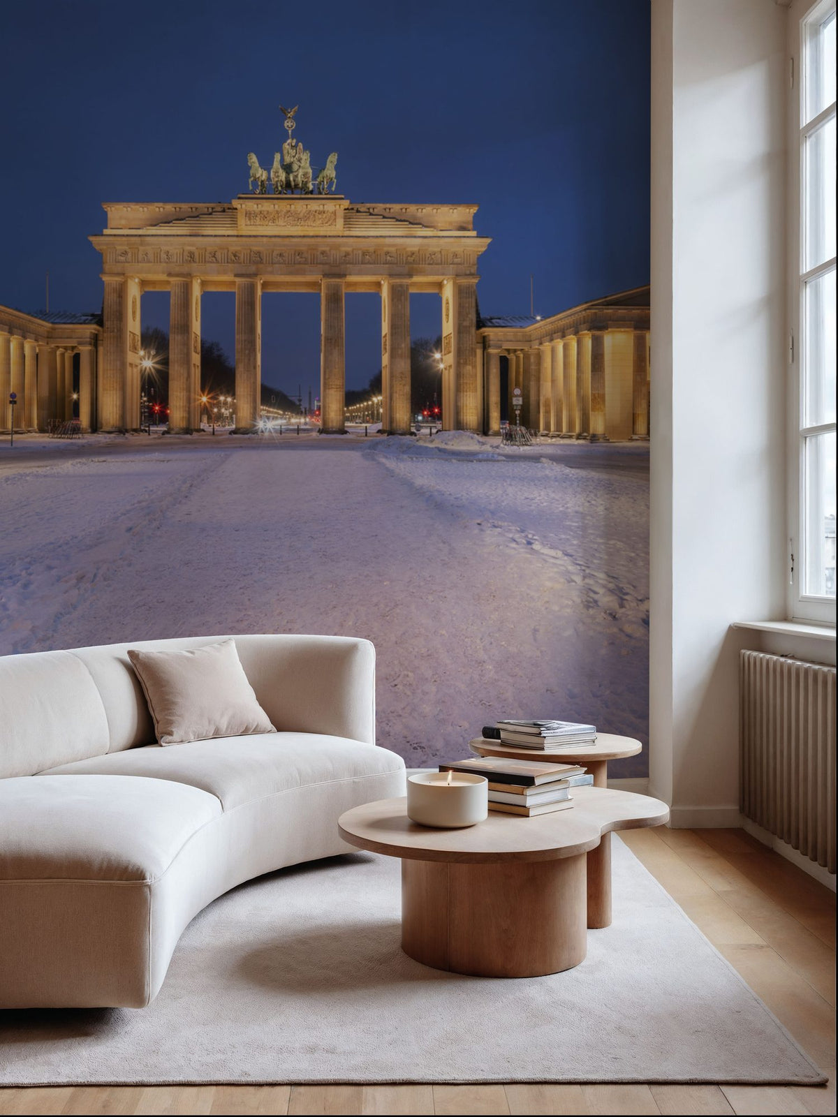 Brandenburger Tor in Winter Mural Wallpaper - room preview 02