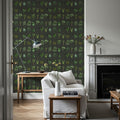 House Plant Green Mural Wallpaper - room preview 02