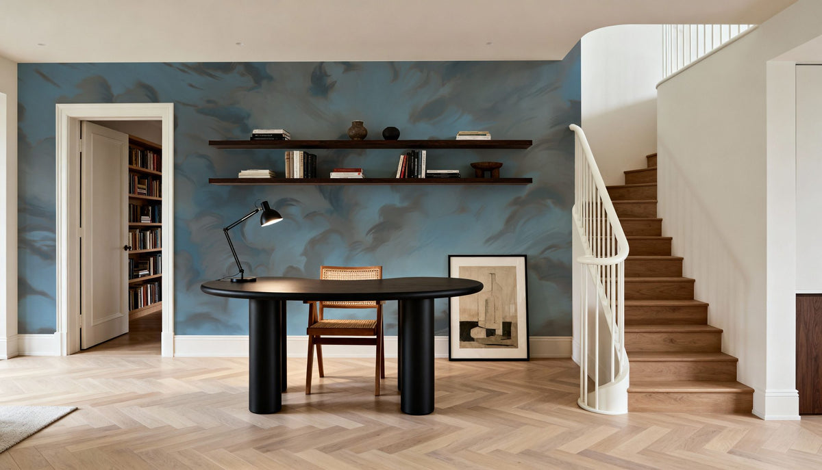 Clouding, Dark Mural Wallpaper - room preview 02