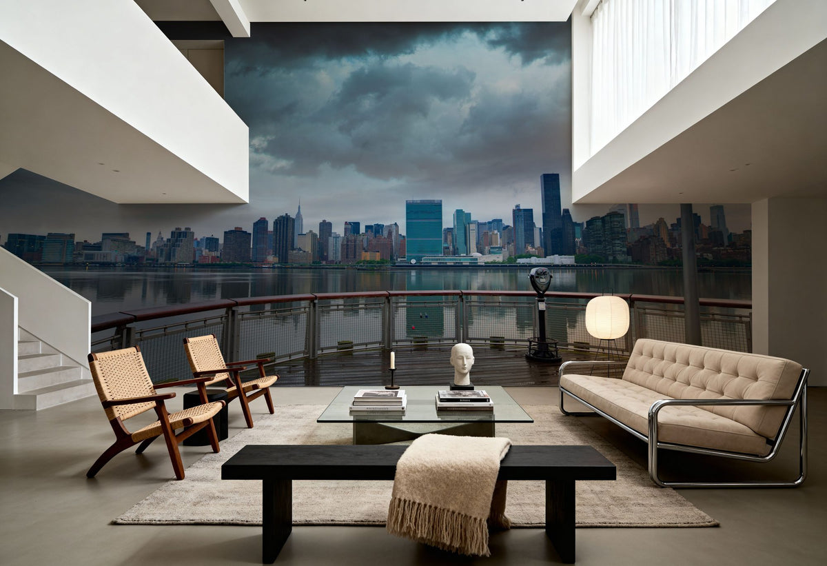 East River Dusk Mural Wallpaper - room preview 02