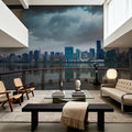 East River Dusk Mural Wallpaper - room preview 02
