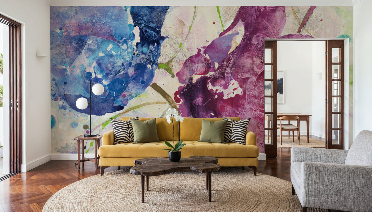 Fireworks Abstract Mural Wallpaper - room preview 02