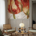 Spring Tulips Red I Mural Wallpaper - room preview 02