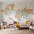 World Map - Fifi Mural Wallpaper - room preview 02