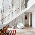 Botanical Wall Brown Mural Wallpaper - room preview 02