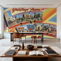 Greetings From Lake Worth Mural Wallpaper - room preview 02