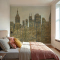 Lavish Skyline Mural Wallpaper - room preview 02