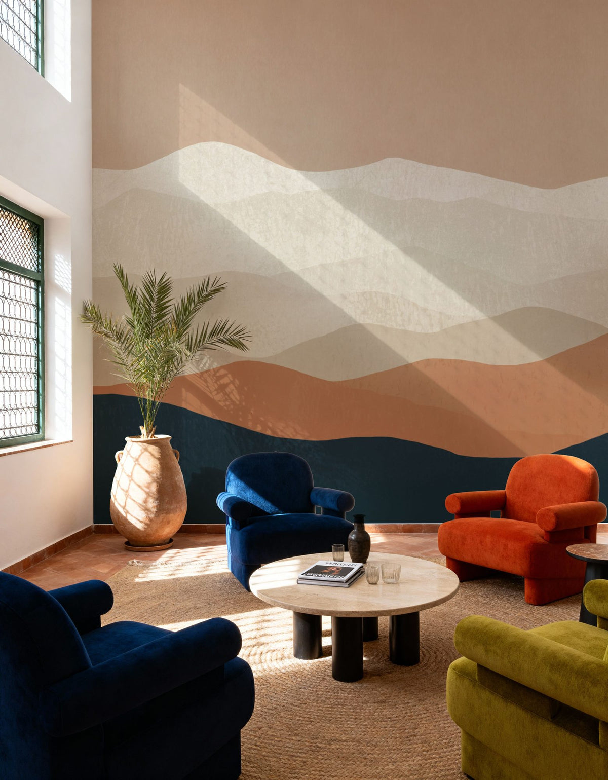 Mojave Mountains Mural Wallpaper - room preview 02