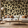 Leopard Skin Grrrrrr Mural Wallpaper - room preview 02