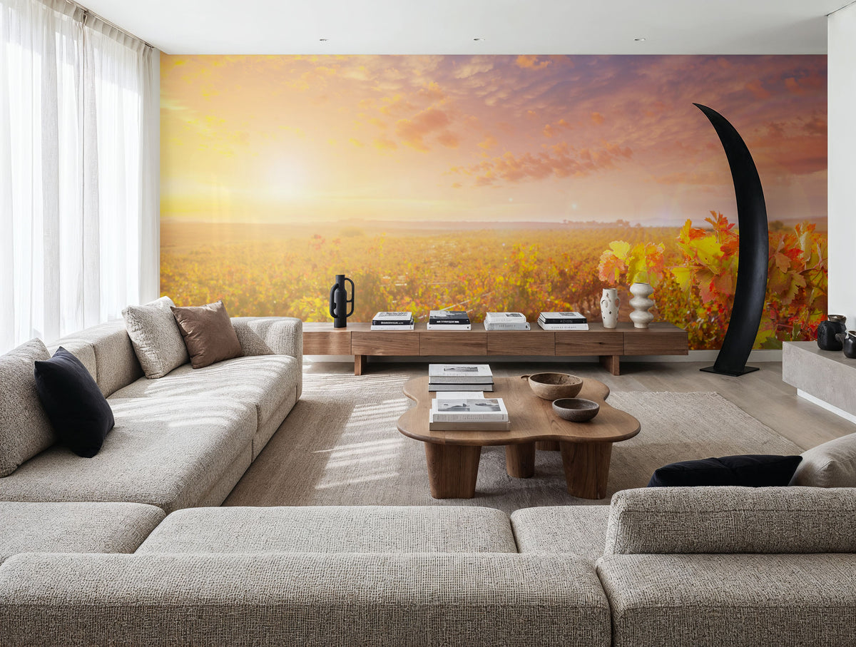 Spanish Vineyard Mural Wallpaper - room preview 02