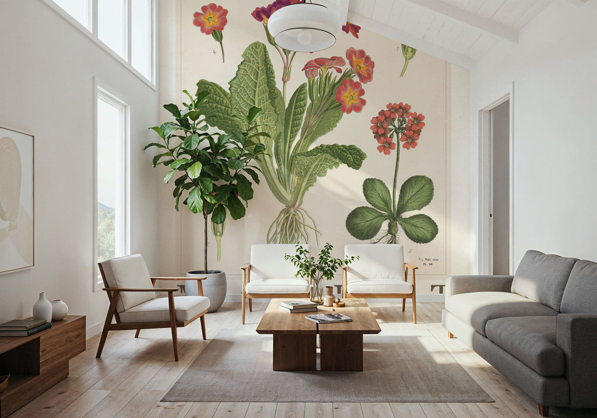 Flower Market Chart II Mural Wallpaper - room preview 02