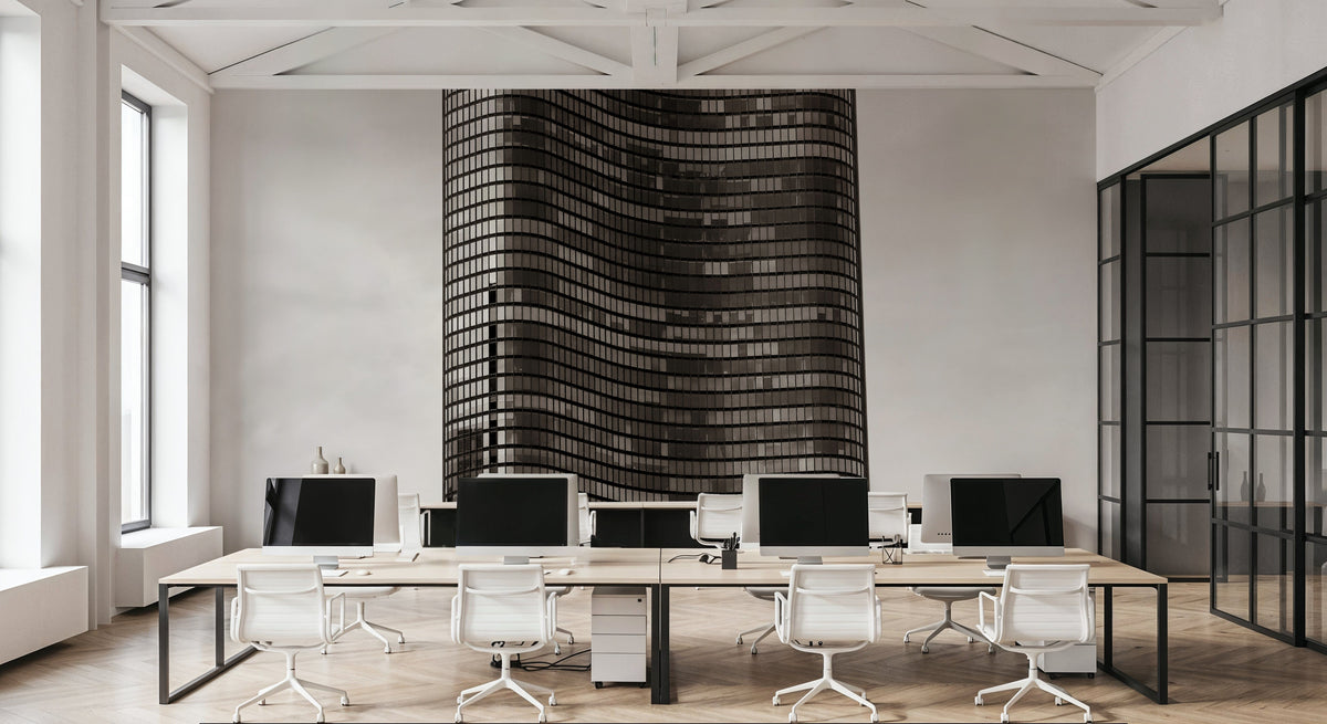 Chicago Skyline VI Mural Wallpaper - room preview 02