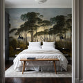 Mediterranean Pine Landscape, Original Mural Wallpaper - room preview 02