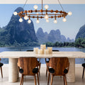 Emerald Karst Valley Mural Wallpaper - room preview 02