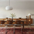 Medallion Trellis, Beige Mural Wallpaper - room preview 02
