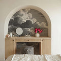 Intaglio Clouds, Storm Mural Wallpaper - room preview 02