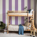 Circus Stripes, Purple Mural Wallpaper - room preview 02