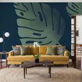 Monstera V Mural Wallpaper - room preview 02