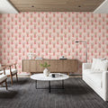 Pineapple Goals Pink Mural Wallpaper - room preview 02