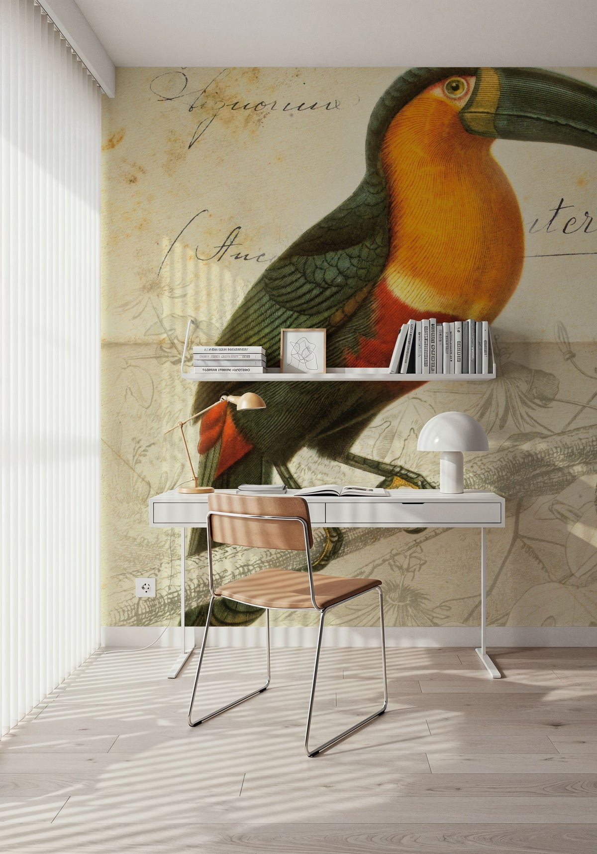 Pretty Bird I Mural Wallpaper - room preview 02