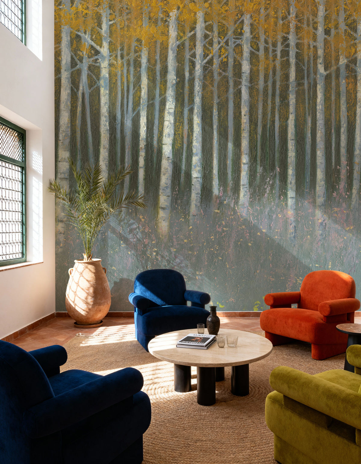 Birch Dusk Mural Wallpaper - room preview 02