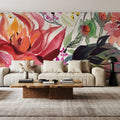 Flame Floral Mural Wallpaper - room preview 02