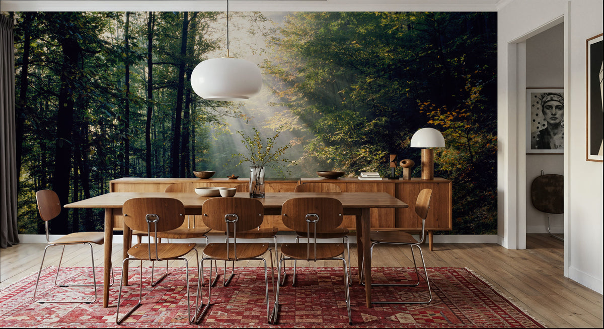 Forest Pathway Mural Wallpaper - room preview 02