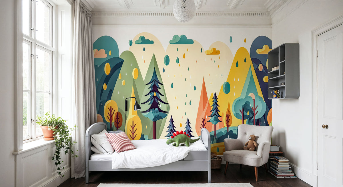 Fantasy Forest Spring Mural Wallpaper - room preview 02