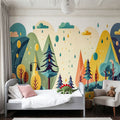 Fantasy Forest Spring Mural Wallpaper - room preview 02